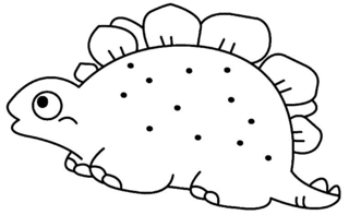 Dinosaur 13 - Dinosaur Coloring Pages - Coloring book - 10doigts.com