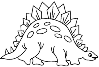 Dinosaur 14 - Dinosaur Coloring Pages - Coloring book - 10doigts.com