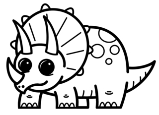 Dinosaur 22 - Dinosaur Coloring Pages - Coloring book - 10doigts.com
