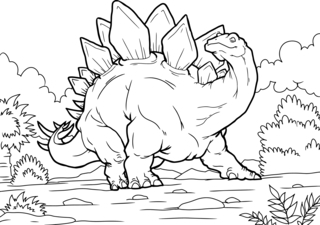 Dinosaur 26 - Dinosaur Coloring Pages - Coloring book - 10doigts.com