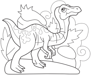 Dinosaur 28 - Dinosaur Coloring Pages - Coloring book - 10doigts.com