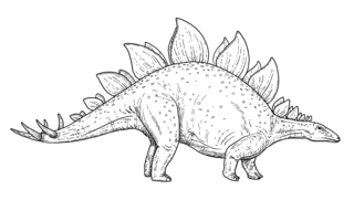 Dinosaur 34 - Dinosaur Coloring Pages - Coloring book - 10doigts.com