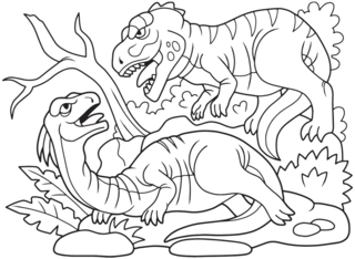 Dinosaur 39 - Dinosaur Coloring Pages - Coloring book - 10doigts.com