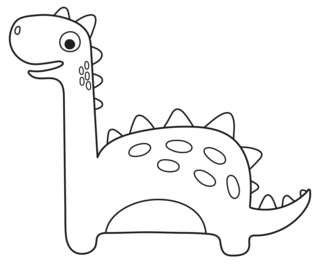 Dinosaur 43 - Dinosaur Coloring Pages - Coloring book - 10doigts.com