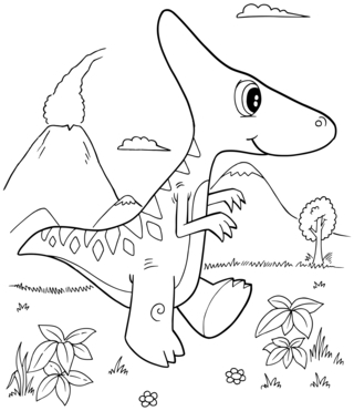 Dinosaur 51 - Dinosaur Coloring Pages - Coloring book - 10doigts.com