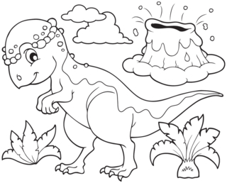 Dinosaur 53 - Dinosaur Coloring Pages - Coloring book - 10doigts.com
