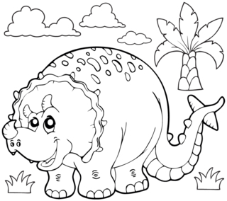 Dinosaur 57 - Dinosaur Coloring Pages - Coloring book - 10doigts.com