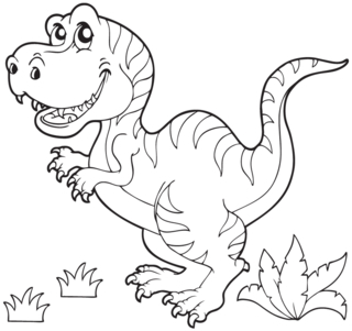 Dinosaur 58 - Dinosaur Coloring Pages - Coloring book - 10doigts.com