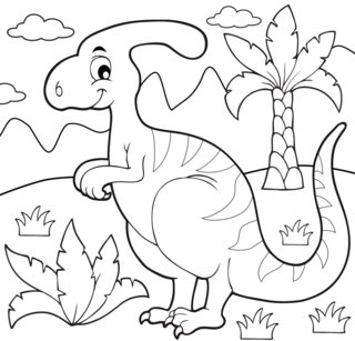 Dinosaur 59 - Dinosaur Coloring Pages - Coloring book - 10doigts.com