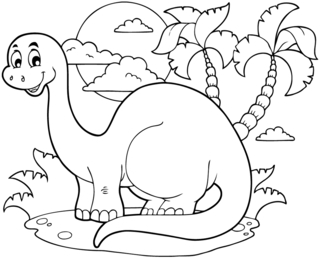 Dinosaur 64 - Dinosaur Coloring Pages - Coloring book - 10doigts.com