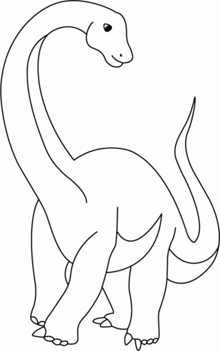 Diplodocus - Dinosaur Coloring Pages - Coloring book - 10doigts.com