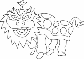 Chinese dragon - Dinosaur Coloring Pages - Coloring book - 10doigts.com