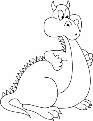 Dragon - Dinosaur Coloring Pages - Coloring book - 10doigts.com