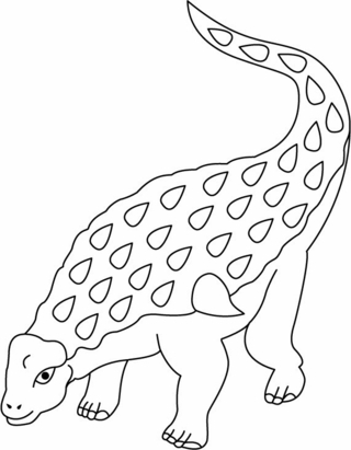 Edmontonia - Dinosaur Coloring Pages - Coloring book - 10doigts.com
