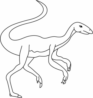 Elmisaurus - Dinosaur Coloring Pages - Coloring book - 10doigts.com