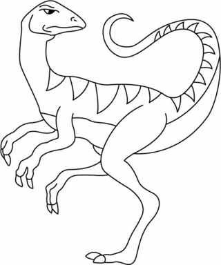 Kakuru - Dinosaur Coloring Pages - Coloring book - 10doigts.com