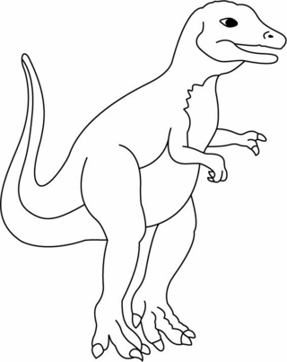Nanotyrannus - Dinosaur Coloring Pages - Coloring book - 10doigts.com