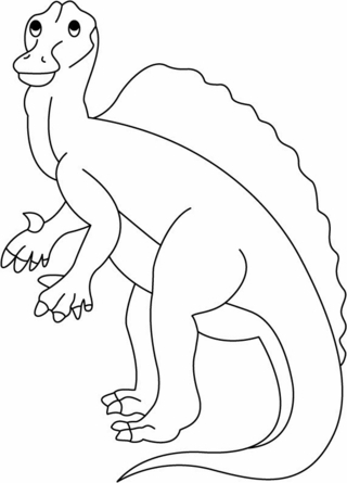 Ouranosaurus - Dinosaur Coloring Pages - Coloring book - 10doigts.com