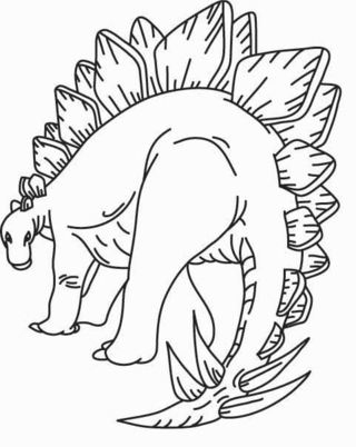 Stegosaurus - Dinosaur Coloring Pages - Coloring book - 10doigts.com