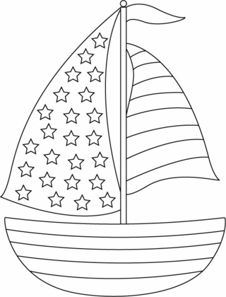 Barco 03 - Coloreados variados - Coloreables - 10doigts.com