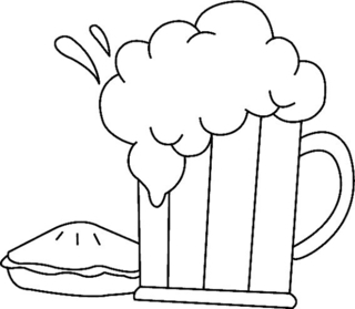 Cerveza 01 - Coloreados variados - Coloreables - 10doigts.com