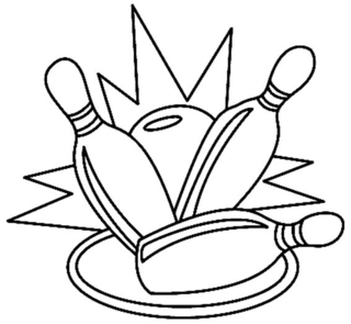 Bowling 01 - Coloreados variados - Coloreables - 10doigts.com