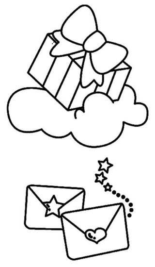 Regalo 01 - Coloreados variados - Coloreables - 10doigts.com