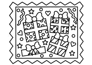 Regalo 03 - Coloreados variados - Coloreables - 10doigts.com