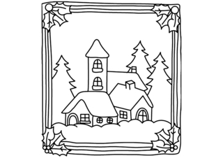 Chalet 02 - Coloreados variados - Coloreables - 10doigts.com