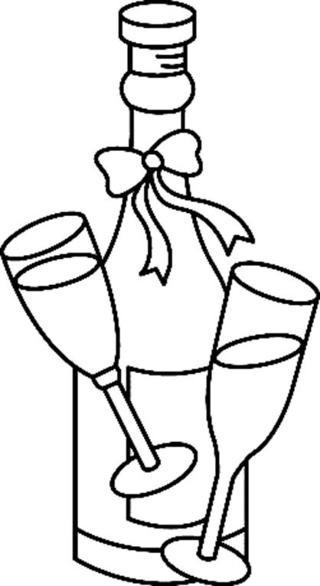 Champán 01 - Coloreados variados - Coloreables - 10doigts.com