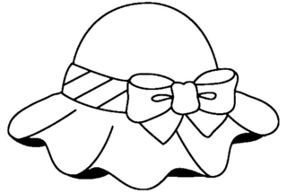 Sombrero 01 - Coloreados variados - Coloreables - 10doigts.com