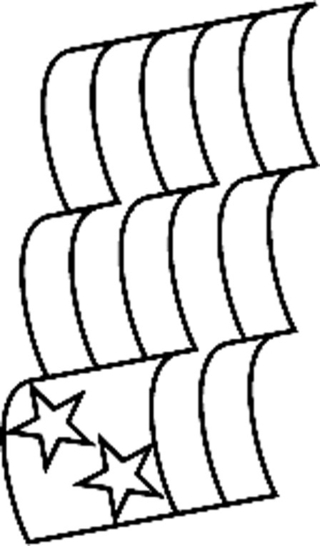 Bandera 03 - Coloreados variados - Coloreables - 10doigts.com