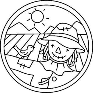 Espantapájaros 01 - Coloreados variados - Coloreables - 10doigts.com