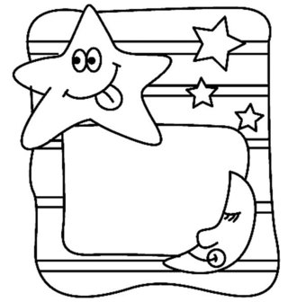 Estrellas 01 - Coloreados variados - Coloreables - 10doigts.com