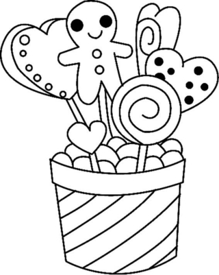 Golosinas 02 - Coloreados variados - Coloreables - 10doigts.com