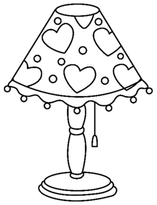 Lámpara 01 - Coloreados variados - Coloreables - 10doigts.com