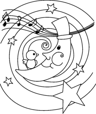 Luna 01 - Coloreados variados - Coloreables - 10doigts.com