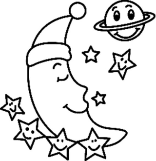 Luna 04 - Coloreados variados - Coloreables - 10doigts.com