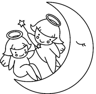 Luna 05 - Coloreados variados - Coloreables - 10doigts.com