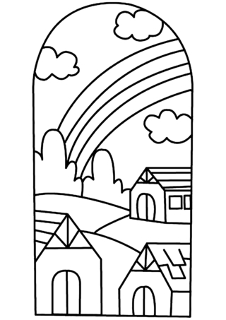 Casa 04 - Coloreados variados - Coloreables - 10doigts.com