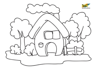 Casa 6 - Coloreados variados - Coloreables - 10doigts.com