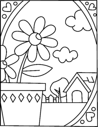 Paisaje 02 - Coloreados variados - Coloreables - 10doigts.com