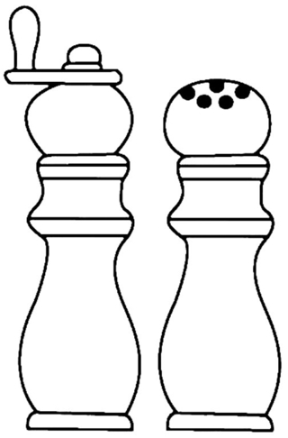 Pimienta y sal 01 - Coloreados variados - Coloreables - 10doigts.com