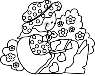 Muñeca 02 - Coloreados variados - Coloreables - 10doigts.com