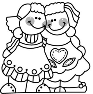 Muñeca 03 - Coloreados variados - Coloreables - 10doigts.com