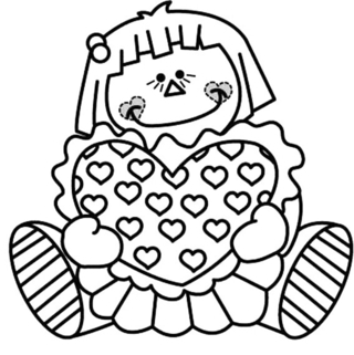 Muñeca 04 - Coloreados variados - Coloreables - 10doigts.com