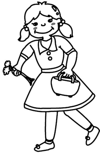 Muñeca 06 - Coloreados variados - Coloreables - 10doigts.com