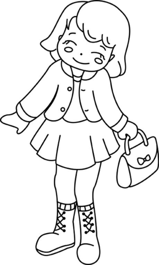 Muñeca 09 - Coloreados variados - Coloreables - 10doigts.com