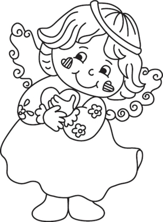 Muñeca 18 - Coloreados variados - Coloreables - 10doigts.com