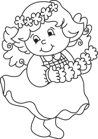 Muñeca 19 - Coloreados variados - Coloreables - 10doigts.com